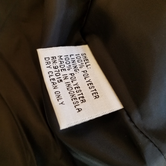 Vintage Oleg Cassini Women's 2 Pc Jacket Pantsuit Black  Size 8 - Picture 9 of 16